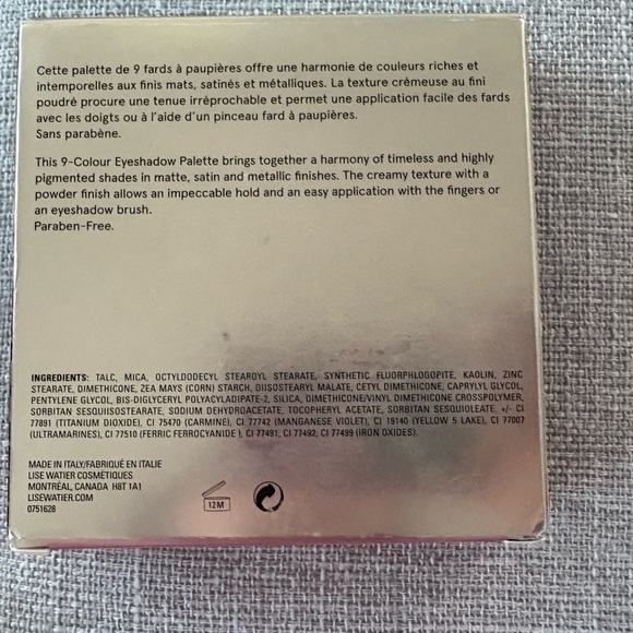 Lise Watier Beauté Nomade 9-Colour Eyeshadow Palette (Limited Edition) - Picture 4 of 11